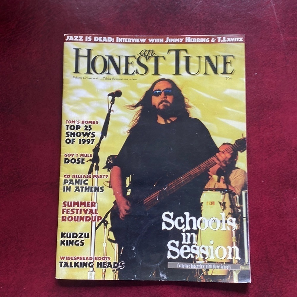 Widespread Panic David Schools Feature Honest Tune Magazine Volume 1 No 4 1997